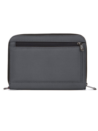 Men's large RFID Pacsafe wallet - dark gray