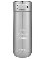 Personalisierbarer thermobecher Contigo Luxe Autoseal 470 ml - Silber