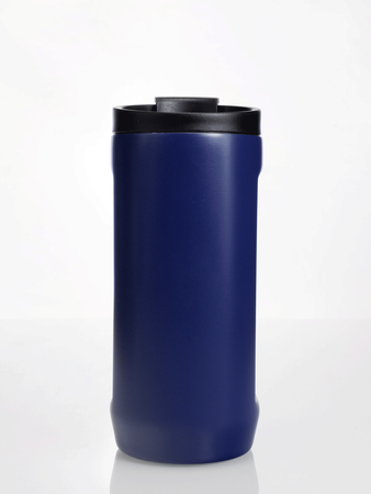 Thermal coffee mug 2-in-1 Dr.Bacty Notus 360 ml - navy blue.