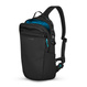 Anti-theft backpack on one shoulder Pacsafe ECO 12L - black made of econyl