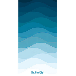 Dr.Bacty 70x140 beidseitig schnell trocknendes Handtuch - Waves