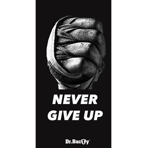 Dr.Bacty 60x130 beidseitig schnell trocknendes Handtuch - Never give up