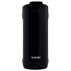 Thermobecher für Kaffee 2-in-1 Dr.Bacty Notus 360 ml - schwarz