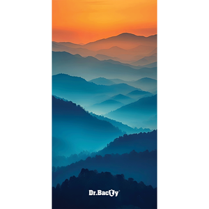 Dr.Bacty 60x130 beidseitig schnell trocknendes Handtuch - Mountains