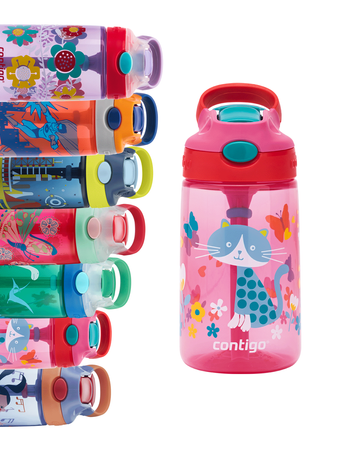 Children's Bottle - Contigo Gizmo Flip 420ml Kids Mug - Cherry Cat