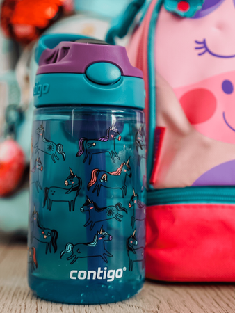 Water bottle / bottle for children Contigo Easy Clean 420ml Unicorn