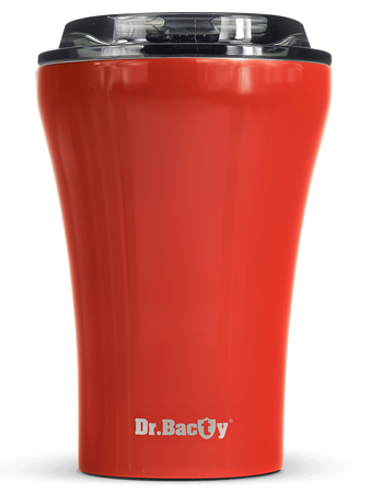 Kaffee Thermalbecher mit Keramikbeschichtung Dr.Bacty Apollo - 227 ml - rot