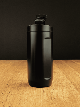 Thermal coffee mug 2-in-1 Dr.Bacty Notus 360 ml - black.