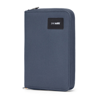 Pacsafe men's large RFID wallet - coastal blue