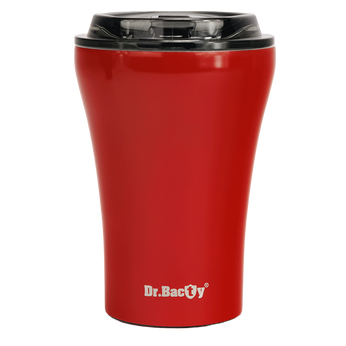 Kaffee Thermalbecher mit Keramikbeschichtung Dr.Bacty Apollo - 227 ml - rot