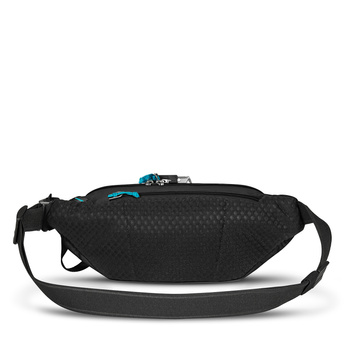 Hip pouch anti-theft Pacsafe ECO - black made from econyl.