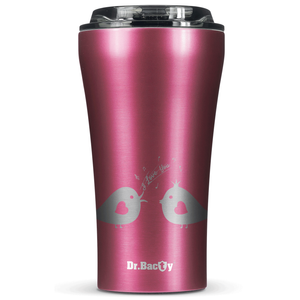 Dr.Bacty Apollo 2.0 thermischer Kaffeebecher - 360 ml - Rosa - Vogelliebe