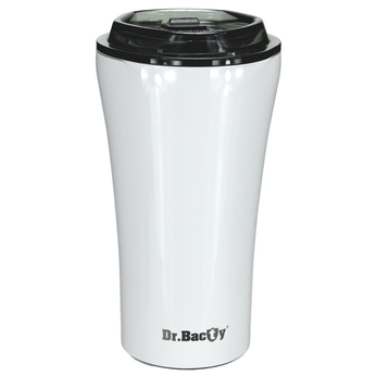 Dr.Bacty Apollo 2.0 Thermokaffeebecher - Leo - 360 ml - Weiß glänzend