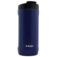 Thermal coffee mug 2-in-1 Dr.Bacty Notus 360 ml - navy blue.