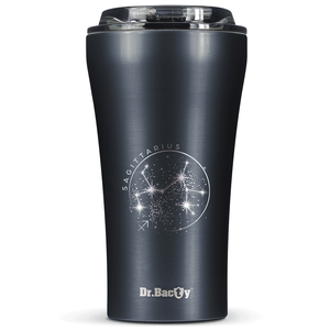 Dr.Bacty Apollo 2.0 thermal coffee mug - Sagittarius - 360 ml - Gunmetal